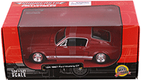 Show product details for Showcasts® Collectibles - Ford Mustang GT500 Hardtop (1967, 1/24 scale diecast model car, Red) 38260R MAP: $19.99