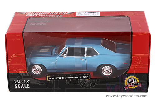 Showcasts® Collectibles - Chevrolet® Nova™ SS™ Hardtop (1970, 1/24 scale diecast model car, Blue) 38262BU MAP: $22.99
