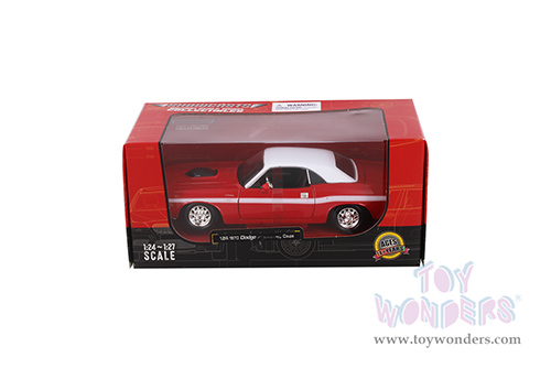 Showcasts® Collectibles - Dodge Challenger R/T Coupe Soft Top (1970, 1/24 scale diecast model car, Red) 38263R MAP: $22.99
