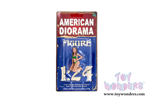 American Diorama Figurine - Bikini Girl February (1/24 scale, Green) 38266