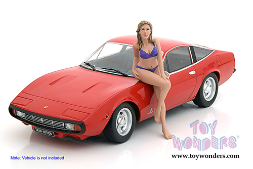 American Diorama Figurine - Bikini Girl July (1/24 scale, Purple) 38271