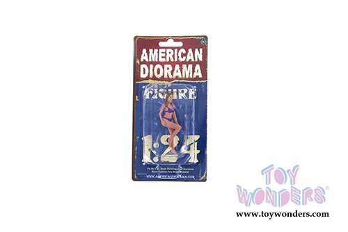 American Diorama Figurine - Bikini Girl July (1/24 scale, Purple) 38271