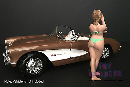 American Diorama Figurine - Bikini Girl August (1/24 scale, Green) 38272