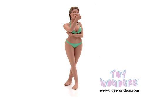 American Diorama Figurine - Bikini Girl August (1/24 scale, Green) 38272
