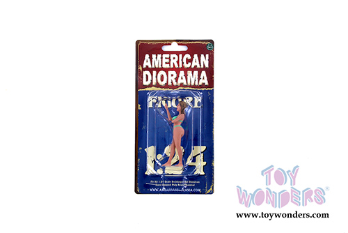 American Diorama Figurine - Bikini Girl August (1/24 scale, Green) 38272