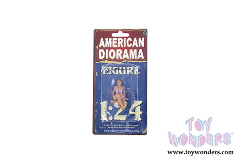American Diorama Figurine - Bikini Girl September (1/24 scale, Violet) 38273