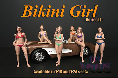 American Diorama Figurine - Bikini Girl November (1/24 scale, Orange) 38275