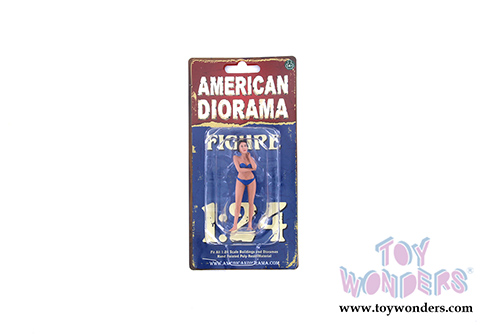 American Diorama Figurine - Bikini Girl December (1/24 scale, Blue) 38276