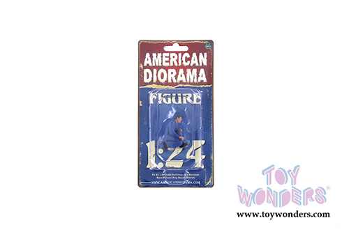 American Diorama Figurine - Mechanic Classic Juan with Lug Wrench (1/24 scale, Blue) 38277