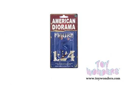 American Diorama Figurine - Mechanic Classic Darwin Pushing (1/24 scale, Blue) 38278