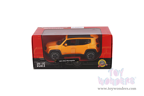 Showcasts® Collectibles - Jeep® Renegade SUV (2017, 1/24 scale diecast model car, Orange) 38282OR MAP: $22.99