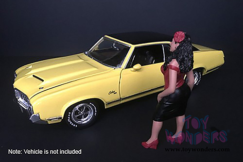 American Diorama Figurine - Hanging Out 2 Rosa Figure (1/24  scale, Black/Red) 38284