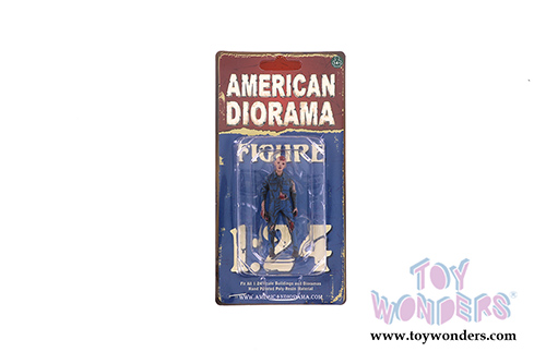 American Diorama Figurine - Zombie Mechanic I (1/24, scale, Blue) 38297