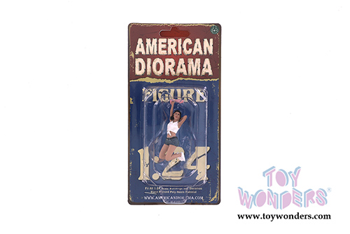 American Diorama Figurine - Seated Couple Series IV Figure B (1/24  scale, Blue/White) 38320