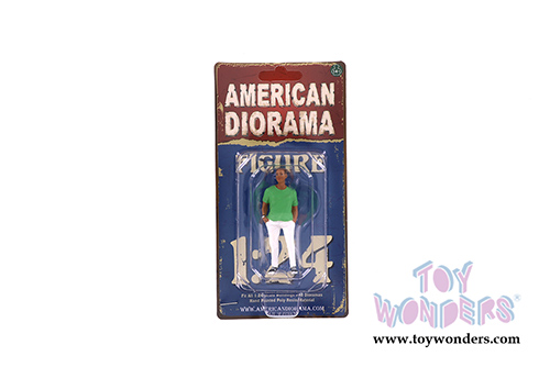 American Diorama Figurine - Partygoers Figure IX (1/24  scale, White/Lime Green) 38329