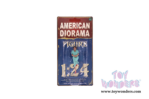 American Diorama Figurine - Sitting Lovers Figure II (1/24  scale, Green) 38331