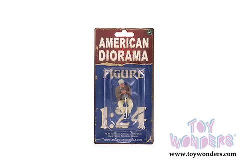 American Diorama Figurine - Sitting Old Couple Figure I (1/24  scale, Cream/Beige) 38334