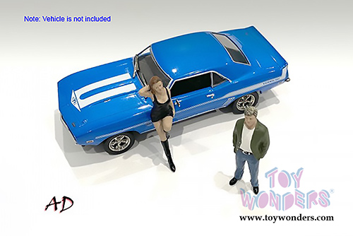 American Diorama Figurine - 70's Style Figures Set I (1/43 scale, Asstd.) 38351