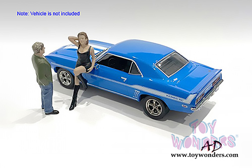 American Diorama Figurine - 70's Style Figures Set I (1/43 scale, Asstd.) 38351