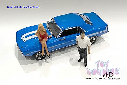 American Diorama Figurine - 70's Style Figures Set II (1/43 scale, Asstd.) 38352