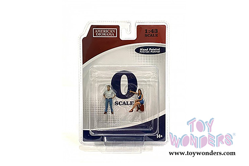 American Diorama Figurine - 70's Style Figures Set III (1/43 scale, Asstd.) 38353