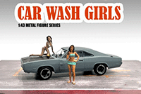 American Diorama Figurine - Car Wash Girls set 1 (Dorothy and Barbara)(2 pc. set, 1/43 scale diecast metal, Asstd.) 38355