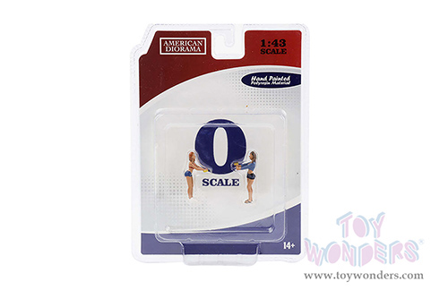 American Diorama Figurine - Car Wash Girls set 2 (Jessica and Jennifer)(2 pc. set, 1/43 scale diecast metal, Asstd.) 38356