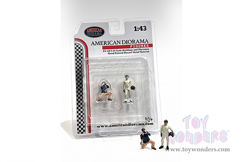 American Diorama Figurine - Race Day Metal Figures Set 1 (1/43 scale, Asstd.) 38359