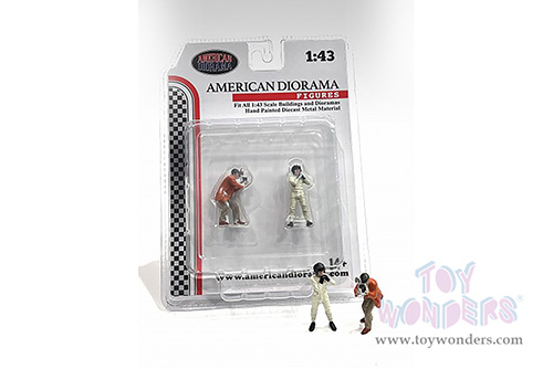 American Diorama Figurine - Race Day Metal Figures Set 2 (1/43 scale, Asstd.) 38360
