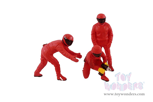 American Diorama Figurines - Formula One F1 Pit Crew Team Red Set III (1/43 scale, Red) 38388