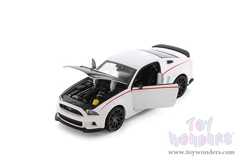 Showcasts® Collectibles - Ford Mustang Street Racer Hardtop (2014, 1/24 scale diecast model car, White) 38506W MAP: $22.99