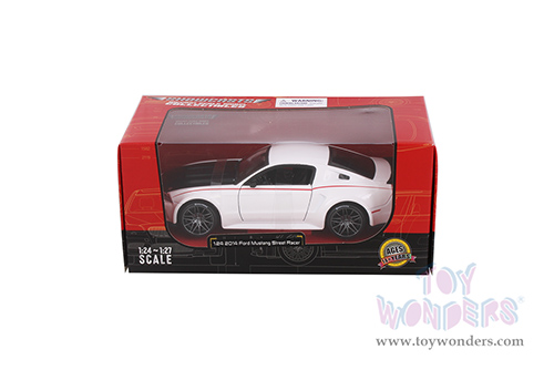 Showcasts® Collectibles - Ford Mustang Street Racer Hardtop (2014, 1/24 scale diecast model car, White) 38506W MAP: $22.99