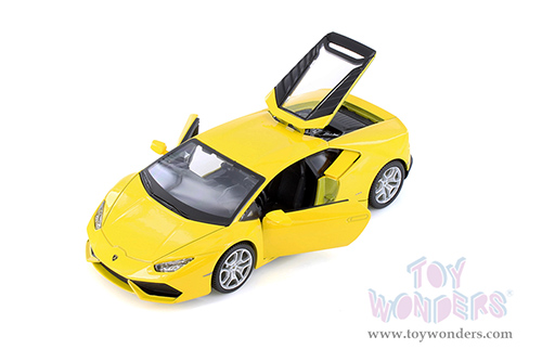 Showcasts® Collectibles - Lamborghini Huracán LP 610-4 (1/24 scale diecast model car, Yellow) 38509YL MAP: $22.99