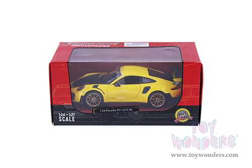 Showcasts® Collectibles - Porsche 911 GT2 RS Hardtop (2018, 1/24 scale diecast model car, Yellow/Black) 38523YL MAP: $22.99