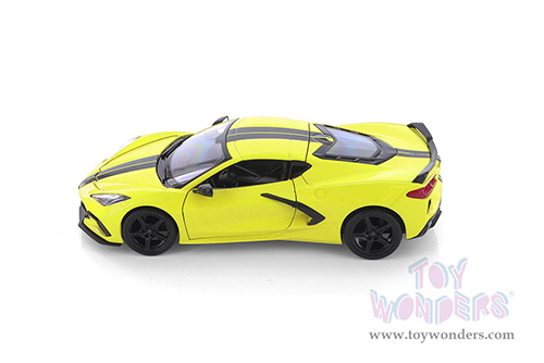 Showcasts® Collectibles - Chevrolet® Corvette® Stingray Coupe Z51 Hardtop (2020, 1/24 scale diecast model car, Yellow) 38527YL MAP: $22.99