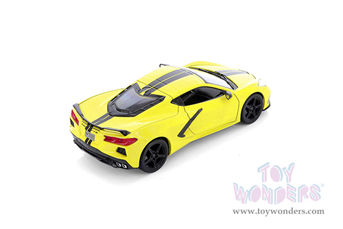 Showcasts® Collectibles - Chevrolet® Corvette® Stingray Coupe Z51 Hardtop (2020, 1/24 scale diecast model car, Yellow) 38527YL MAP: $22.99