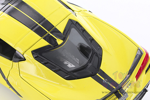 Showcasts® Collectibles - Chevrolet® Corvette® Stingray Coupe Z51 Hardtop (2020, 1/24 scale diecast model car, Yellow) 38527YL MAP: $22.99