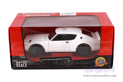 Showcasts® Collectibles - Nissan Skyline 2000 GT-R KPGC110 Hardtop (1973, 1/24 scale diecast model car, White) 38528WT MAP: $22.99