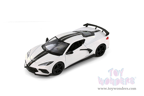 Showcasts®  Collectibles - Chevrolet® Corvette® Stingray Coupe (2020, 1/24 scale diecast model car, White) 38534W MAP: $22.99