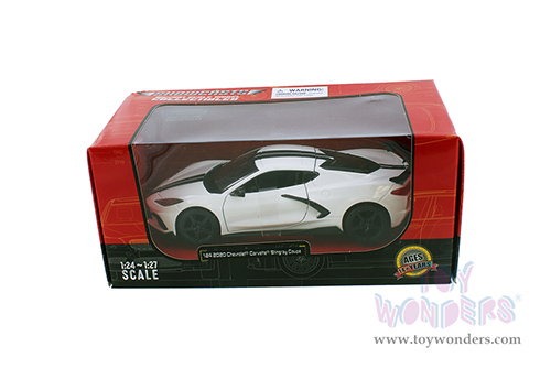 Showcasts®  Collectibles - Chevrolet® Corvette® Stingray Coupe (2020, 1/24 scale diecast model car, White) 38534W MAP: $22.99