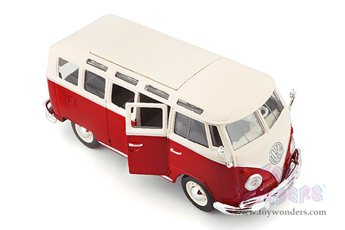 Showcasts® Collectibles - Volkswagen Van "Samba" (1/25 scale diecast model car, Red) 38956R MAP: $22.99