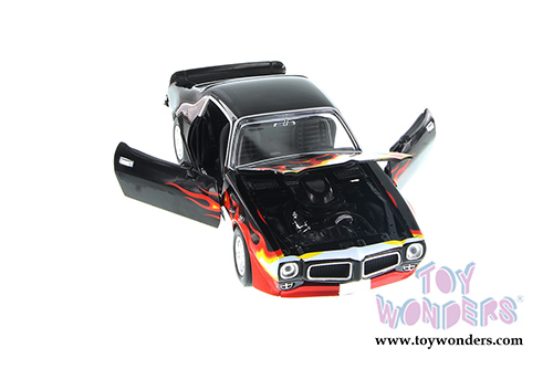 Tomy ERTL - Pontiac Firebird w/ Flames Hard Top (1970, 1/24 scale diecast model car, Black) 39577A