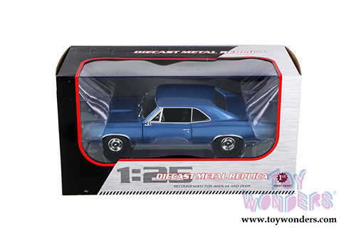 First Gear - Pontiac GTO (1966, 1/25 scale diecast model car, Blue) 40-0348