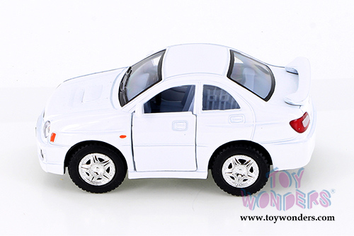 4015D Kinsmart 2002 Subaru Impreza WRX Sedan White Diecast Model Car
