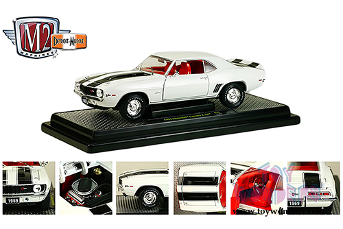 Castline M2 Machines Detroit-Muscle Premium - Chevy Camaro Z28 Hard Top (1969, 1/24 scale diecast model car, White) 40300/48C