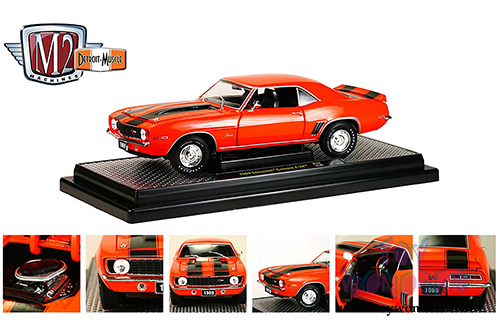 Castline M2 Machines Detroit - Muscle Premium - Chevy Camaro Z28 Hard Top (1969, 1/24 scale diecast model car, Orange) 40300/48D