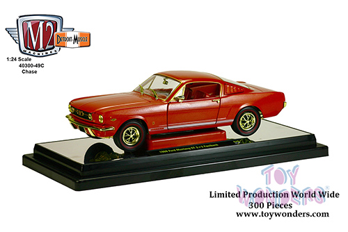 Castline M2 Machines Detroit-Muscle Premium - Ford Mustang GT 2 + 2 Fastback Hard Top (1966, 1/24 scale diecast model car, Emberglo Metallic) 40300/49C