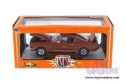 Castline M2 Machines Detroit-Muscle Premium - Ford Mustang GT 2 + 2 Fastback Hard Top (1966, 1/24 scale diecast model car, Emberglo Metallic) 40300/49C