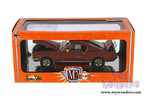 Castline M2 Machines Detroit-Muscle Premium - Ford Mustang GT 2 + 2 Fastback Hard Top (1966, 1/24 scale diecast model car, Emberglo Metallic) 40300/49C