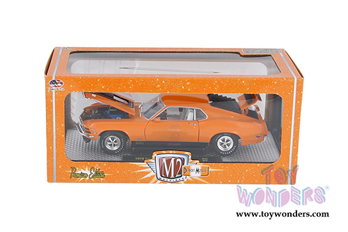 Castline M2 Machines Detroit-Muscles&reg; | Ford Mustang Mach 1 428 Hard Top (1970, 1/24 scale diecast model car, Grabber Orange) 40300/53D